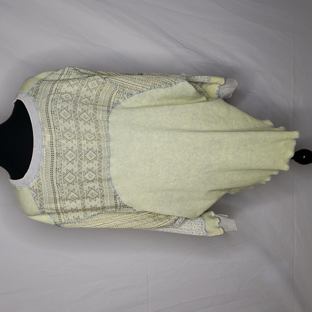 Oli & Hali Tie Dye Aztec Print Oversized Slouchy Lace Tunic Top Size S Lagenlook - Picture 8 of 16